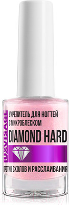 Средство для укрепления ногтей LUXVISAGE Diamond Hard с микроблеском против сколов и расслаивания (9г)