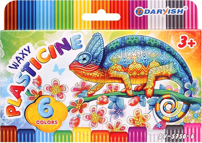 Пластилин восковой Darvish DV-5750-6 (6шт)
