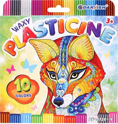 Пластилин восковой Darvish DV-5750-10 (10шт)