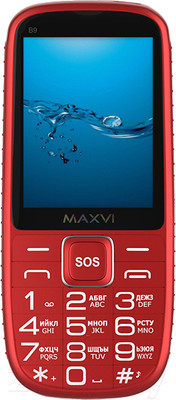 Мобильный телефон Maxvi B9 (красный)