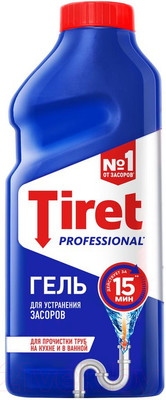 Средство для устранения засоров Tiret Professional (500мл)