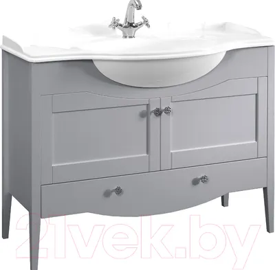 Тумба с умывальником Belux Афины Н105-01 (30, серый матовый)