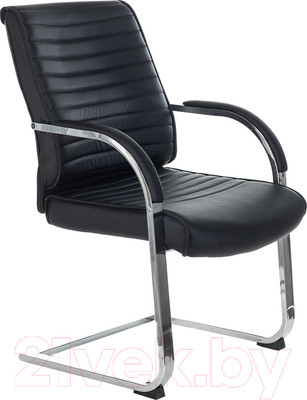 Стул офисный Бюрократ T-8010N-LOW-V (исусственная кожа черный Leathear Black)