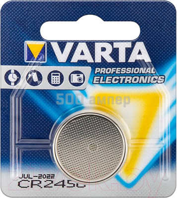Батарейка Varta Lithium CR2450 3V / 06450101401