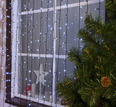 Световой занавес Luazon 1080279 (2x6м, белый)