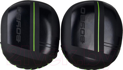 Боксерские лапы BoyBo B-Series / Флекс (черный/зеленый)