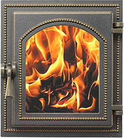 Дверца печная Везувий 220 (бронзовый)