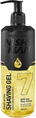 Гель для бритья NishMan 07 Gold One (400мл)