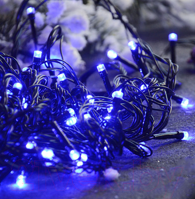 Светодиодная гирлянда Twinkle 014 (10м, синий)