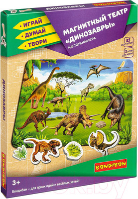 Кукольный театр Bondibon Магнитный театр. Динозавры / ВВ4415
