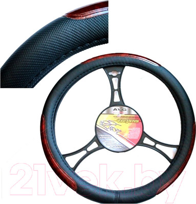 Оплетка на руль AVG 687BK/WO / 205155