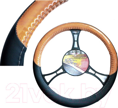 Оплетка на руль AVG 714BK/BE / 205161