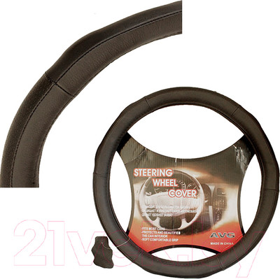 Оплетка на руль AVG B016 / 310149 (кожа, черный)