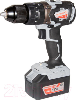 Аккумуляторная дрель-шуруповерт Интерскол ДАУ-13/18В (574.2.2.70)