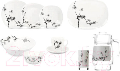 Набор столовой посуды Luminarc Carine Ming Black N8588