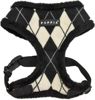Шлея-жилетка для животных Puppia Jaden / PAUD-HA1843-BK-XL (черный)