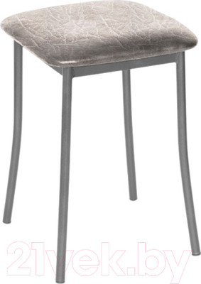 Табурет Древпром Тонкие ноги (металлик/серый мрамор)