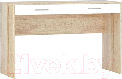 Письменный стол Империал Стелс 120 2ящ (дуб сонома/белый)