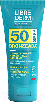 Крем солнцезащитный Librederm Bronzeada для лица и зоны декольте SPF50 (50мл)