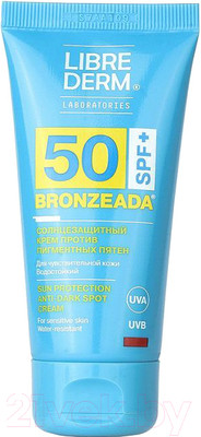 Крем солнцезащитный Librederm Bronzeada для лица и тела против пигментных пятен SPF50 (50мл)