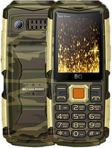 Мобильный телефон BQ Tank Power BQ-2430 (камуфляж/золото)