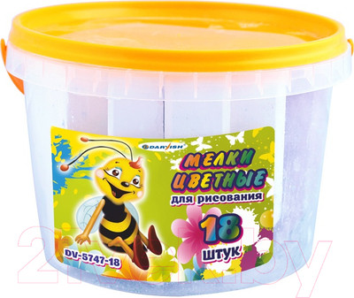 Набор мела канцелярского Darvish DV-5747-18 (9цв)