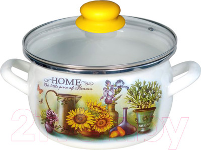 Кастрюля Сантэкс Милый дом 1-2430112 (белый)