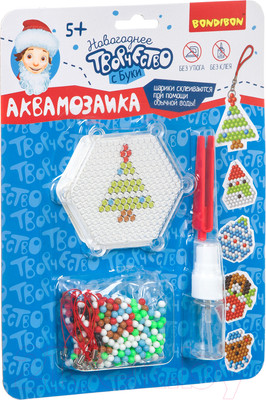 Развивающая игра Bondibon Новогодняя аквамозаика с Буки / ВВ4522