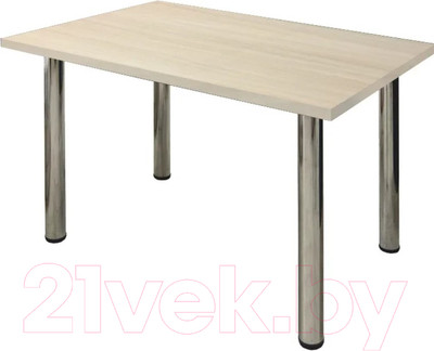 Обеденный стол Solt 120x80 (шимо светлый/ноги хром)
