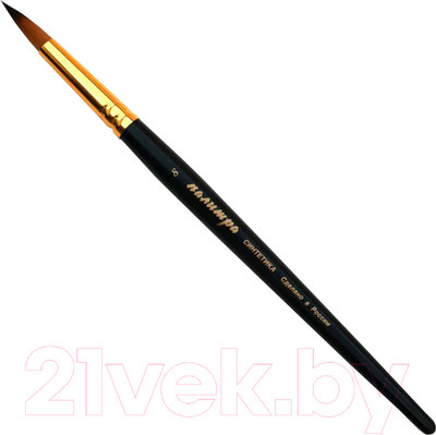 Кисть для рисования ПАЛИТРА Колонок круглая 8 / ЖS1-08.05Ж