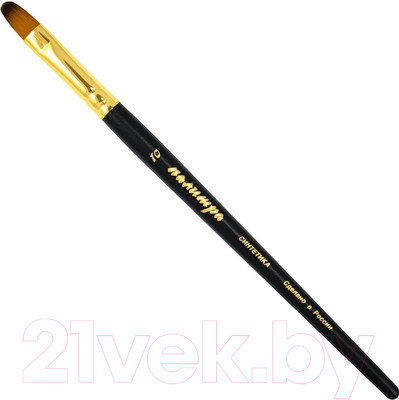 Кисть для рисования ПАЛИТРА Колонок овал 10 / ЖS3-10.05Ж