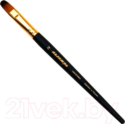 Кисть для рисования ПАЛИТРА Колонок овал 14 / ЖS3-14.05Ж