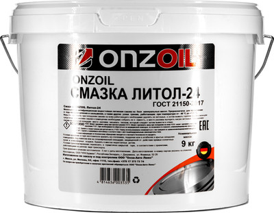 Смазка техническая Onzoil Литол-24 (9кг)