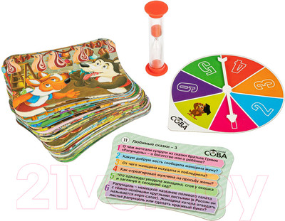 Настольная игра Bondibon Умная сова. Любимые сказки 3 / ВВ4839