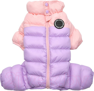 Комбинезон для животных Puppia Ultra Light Pastel / PAUD-JP1675-PK-XXL (розовый/сиреневый)