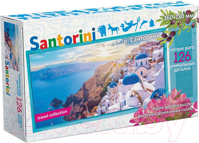 Пазл Нескучные игры Travel Collection о. Санторини / 8273