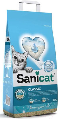 Наполнитель для туалета Sanicat Classic Marseille (10л)