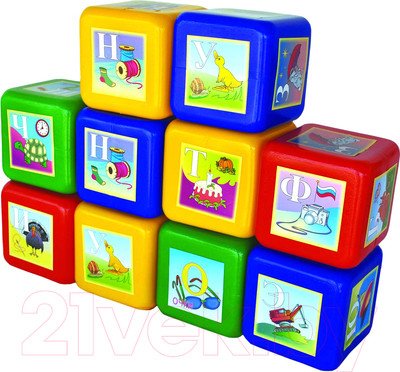 Развивающая игрушка Юг-пласт Кубики. Азбука / 5016