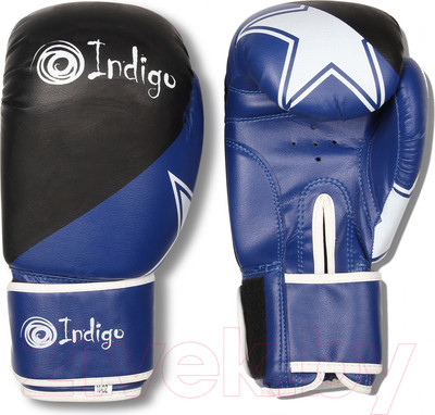 Боксерские перчатки Indigo Sport PS-505 (4oz, синий)
