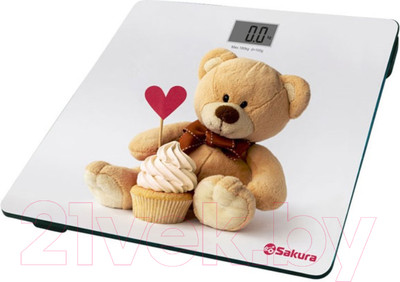 Напольные весы электронные Sakura SA-5071BR (медвежонок)