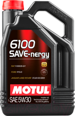 Моторное масло Motul 6100 Save-nergy 5W30 / 109378 (4л)