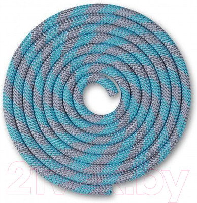 Скакалка для художественной гимнастики Indigo Sport SM-360 (3м, серый/голубой)