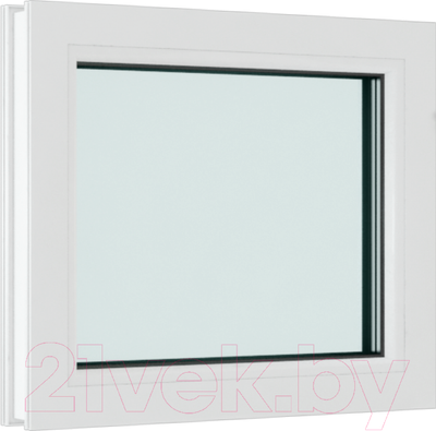 Окно ПВХ Brusbox Глухое 2 стекла (1200х1200х60)