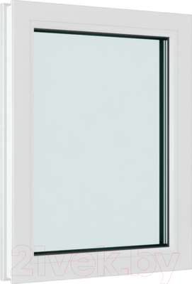 Окно ПВХ Brusbox Одностворчатое Глухое 3 стекла (1400x800x70)