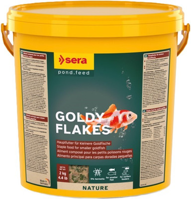 Корм для рыб Sera Goldy Flakes хлопья для золотых рыбок 45381 (ведро, 10л/2кг)