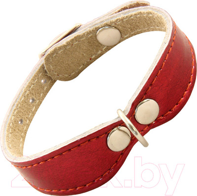 Ошейник Gamma Мини кожаный двойной фигурный / 11232097