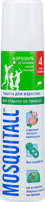 Спрей от насекомых Mosquitall Защита для взрослых для отдыха на природе (100мл)