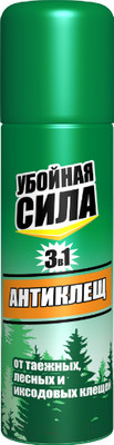 Спрей от насекомых Убойная сила Антиклещ 3в1 (150мл)
