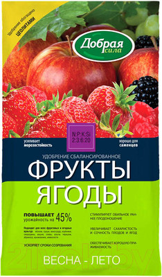 Удобрение Добрая сила Фрукты-Ягоды DS22010101 (900гр)