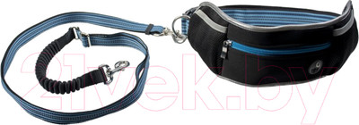 Сумка для дрессуры Duvo Plus С амортизирующим ремнем 11804/DV (черный/синий)